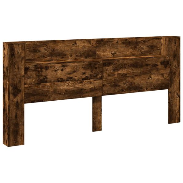 vidaXL LED-Kopfteil mit Ablage R&auml;uchereiche 220x16,5x103,5 cm