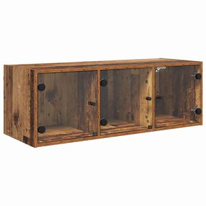vidaXL Wandschrank Wandmontiert Altholz 102 x 37 x 35 cm Holzwerkstoff