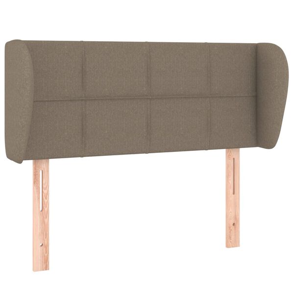 vidaXL Kopfteil mit Ohren Taupe 83x23x78/88 cm Stoff