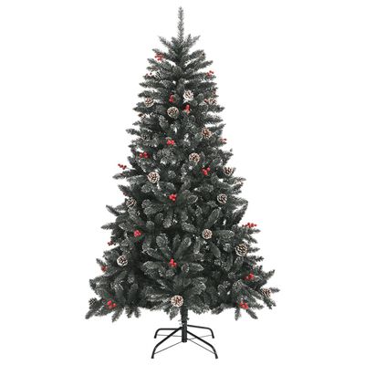 vidaXL Künstlicher Weihnachtsbaum mit Ständer Grün 150 cm PVC