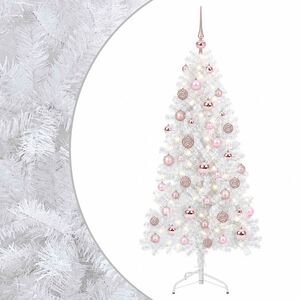 vidaXL K&uuml;nstlicher klappbarer Weihnachtsbaum 150 cm 150 LEDs