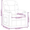 vidaXL Relaxsessel Creme Stoff