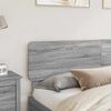 vidaXL Kopfteil Graues Sonoma 200 cm Holzwerkstoff