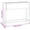 vidaXL Hochbeet Gartenpflanzer Wei&szlig; 100 x 26 x 82 cm Stahl