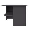 vidaXL Couchtisch Grau 90x60x46,5 cm Holzwerkstoff
