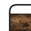 vidaXL Bettgestell ohne Matratze 100x200 cm R&auml;uchereiche Holzwerkstoff