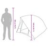 vidaXL Campingzelt mit Dach mit Speicher Gr&uuml;n 275 x 230 x 140 cm Taft