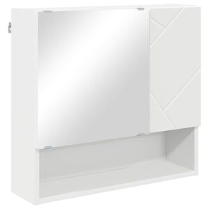vidaXL Spiegelschrank Wei&szlig; 59 x 17 x 55 cm Holzwerkstoff