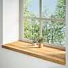 vidaXL Fensterb&auml;nke 2 Stk. Hellbraun 120x40x2 cm Massivholz Eiche
