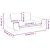 vidaXL Kindersofa Rosa 70x45x33 cm Samt