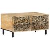 vidaXL Couchtisch 80x50x40 cm Massivholz Mango