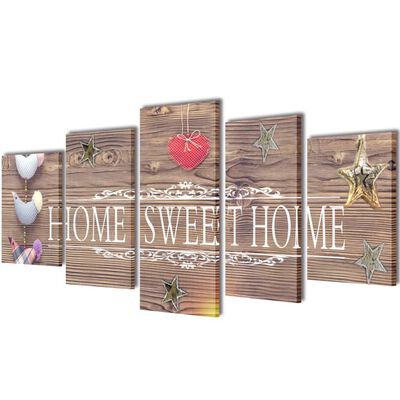 Bilder Dekoration Set Home Sweet Home 200 x 100 cm