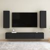 vidaXL TV-Schr&auml;nke 2 Stk. Schwarz 30,5x30x90 cm Holzwerkstoff