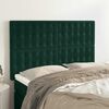 vidaXL Kopfteil Dunkelgr&uuml;n 144x5x118/128 cm Samt