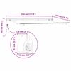 vidaXL Einziehbare Markise Rot 350 x 200 cm Stoff