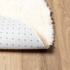 vidaXL Teppich Shaggy Hochflor NAVARRA Creme 200x200 cm Polyester