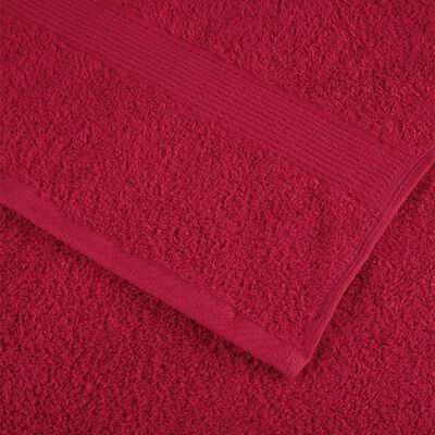 vidaXL Premium-Seiftücher SOLUND 2 Stk. Rot 30x30 cm 600 g/m²