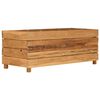 vidaXL Hochbeet 100x40x38 cm Teak Altholz und Stahl