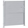 vidaXL Gartentor mit Schloss Silber 85 x 100 cm Edelstahl