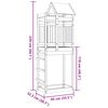 vidaXL Spielturm Braun 85 x 52,5 x 239 cm Massives Kiefernholz