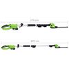 vidaXL Stab-Heckenschere mit Akku 20 V 1500 mAh Li-Ion