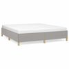 vidaXL Boxspringbettgestell Hellgrau 180x200 cm Stoff