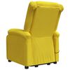 vidaXL Massagesessel mit Aufstehhilfe Hellgelb Stoff