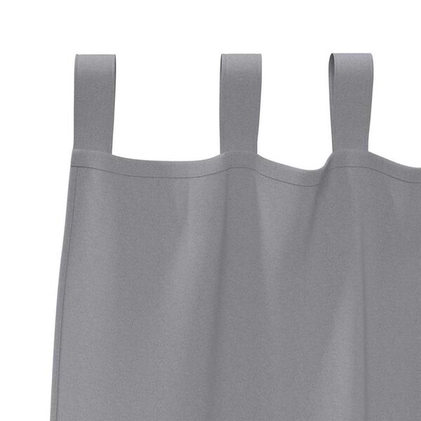 vidaXL Verdunkelungs-Vorh&auml;nge mit Ringen 2 pcs Hellgrau 260 x 140 cm