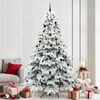 vidaXL K&uuml;nstlicher Weihnachtsbaum mit 300 LEDs Wei&szlig; 240 cm PE und PVC