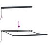 vidaXL Einziehbare Markise Schwarz 300 x 250 cm Stoff und Metall