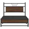 vidaXL Bettgestell ohne Matratze Braun Eiche 100x190 cm Holzwerkstoff