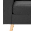 vidaXL 3-Sitzer-Sofa Dunkelgrau Stoff