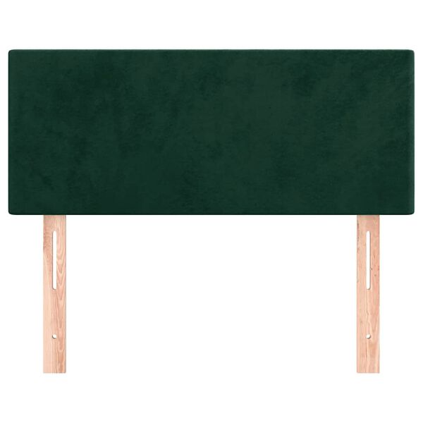 vidaXL Kopfteil Dunkelgr&uuml;n 100x5x78/88 cm Samt