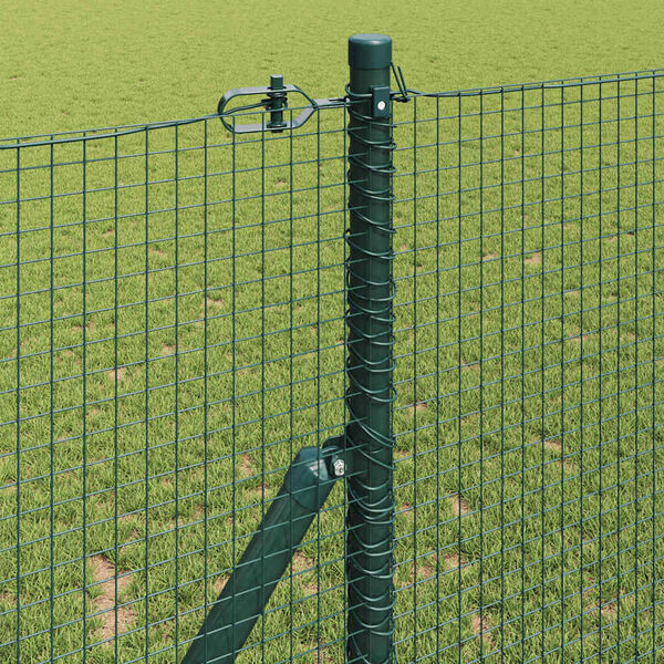 vidaXL Zaunpfosten Gr&uuml;n 25 x 1 m (19 x 19 mm Draht) Stahl