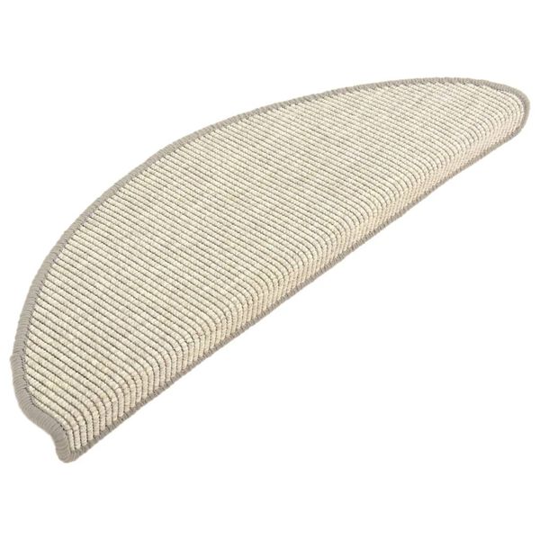 vidaXL Stufenmatten 15 Stk. 65x21x4 cm Silber Halbrund Gro&szlig;