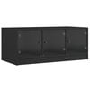 vidaXL Couchtisch mit Glast&uuml;ren Schwarz 102x50x42 cm