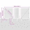 vidaXL Zaunpfosten Silber 25 x 1 m (19 x 19 mm Draht) Stahl