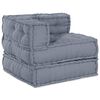 vidaXL Modulares Sofa 4 pcs Grau Stoff