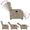 vidaXL Massagesessel Elektrisch Cappuccino-Braun Kunstleder