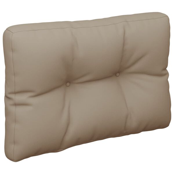 vidaXL Palettenkissen Taupe 50x40x12 cm Stoff