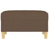 vidaXL Fu&szlig;hocker Braun 70x55x41 cm Stoff