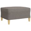vidaXL 4-tlg. Sofagarnitur mit Fu&szlig;hocker Taupe Stoff