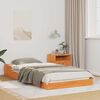 vidaXL Bettrahmen Wachsbraun 100 x 220 cm Massives Kiefernholz