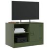 vidaXL TV-Schrank Olivgr&uuml;n 67x39x44 cm Stahl