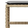 vidaXL 9-tlg. Garten-Essgruppe mit Kissen Beige Poly Rattan