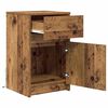 vidaXL LED Nachttisch Altholz 38 x 34 x 61 cm Holzwerkstoff