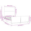 vidaXL Bettgestell ohne Matratze Dunkelblau 120x190 cm Samt