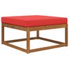 vidaXL Sofakissen f&uuml;r drau&szlig;en Rot 80 x 80 x 8 cm Polyester