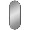 vidaXL Wandspiegel Schwarz 50x20 cm Oval