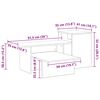 vidaXL Konsolentisch Wei&szlig; 91,5 x 35 x 38,5 cm Holzwerkstoff
